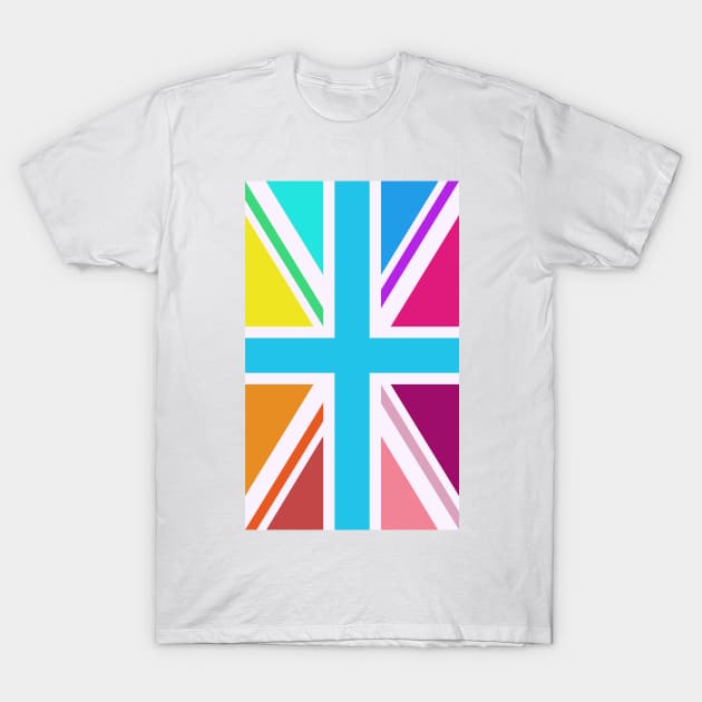 Multicolored Union Jack/Flag T-Shirt by NataliePaskell